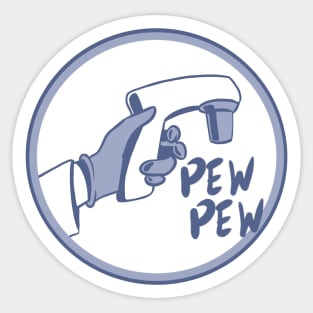 Biology Pipette Gun Sticker